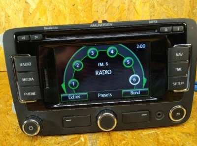 Radio Cd Mp3 SD Navi Skoda SUPERB II  Multimedia RNS 310 Navigation 3T0035191A - Bild 1 von 4