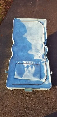 American Tourister Hard Shell Blue Marble Garment Case Vintage - Image 1 of 4