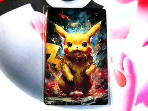 Carte Métal Neuve Pokémon Pikachu 24/27 - Série Pikachu Design - Haute Qualité - Foto 1 di 5