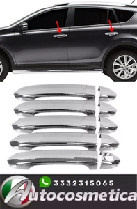 Cover maniglie portiere adesive acciaio cromo per Toyota RAV 4 III 2006-2012 5P. - Foto 1 di 8