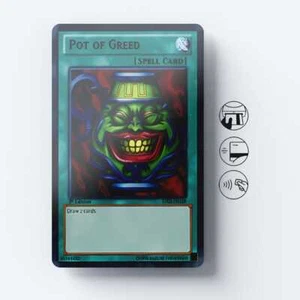 Card Skin Pot of Greed Yugioh Trading Card Game Credit Card Sticker Skin Decal - Afbeelding 1 van 10