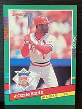 1991 Donruss Baseball Card #437 Ozzie Smith Cardinals NL All Star MINT! Error