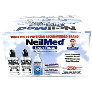 NeilMed Sinus Rinse - 2 Bottles - 250 Premixed Packets,5 Piece Set - Picture 1 of 5