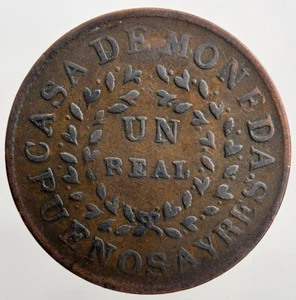 1840 Argentina Buenos Aires Un 1 Real Coin | Collectable Grade | a1401 - Picture 1 of 2