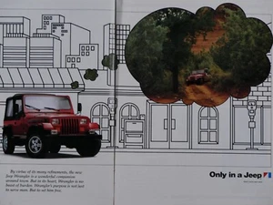 Pubblicità Jeep Wrangler 1987 Vintage Day Dreaming Jeep Stampa Originale 2 Pagine - Foto 1 di 5