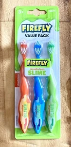 3er PACK FIREFLY ZAHNBÜRSTEN *NICKELODEON SLIME* SOFT FUN KIDS KINDER’S - NEU - Bild 1 von 2