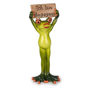 Formano - Frosch Demonstrantin mit Schild - Bild 1 von 1