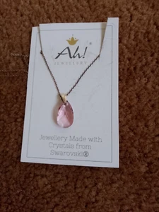 AH! PEAR SHAPE NECKLACE WITH CRYSTALS FROM SWAROVSKI - Picture 1 of 3