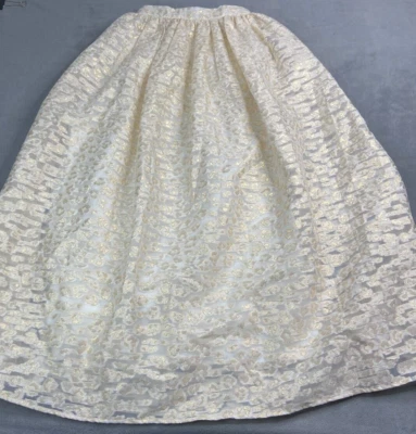 Falda Pankaj & Nidhi Mujer Pequeña Dorada Metálica Maxi Etérea Caprichosa Hada Foto 1 de 4