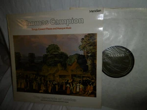Thomas Campion, Consort Pieses, Camerata of London, UK Meridian E77009 LP 1979 - Imagen 1 de 3