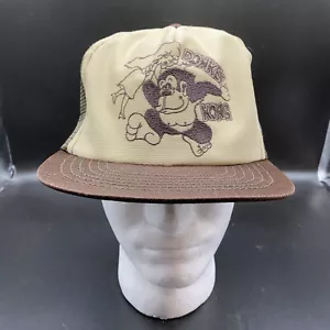 Vintage Donkey Kong Snapback Mesh Trucker Style Hat, Video Game, Nintendo, FLAW - Picture 1 of 8
