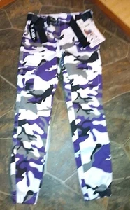 Womens Purple Camo VIP Jeans 8-Pocket Cargo Pants Small - Picture 1 of 7