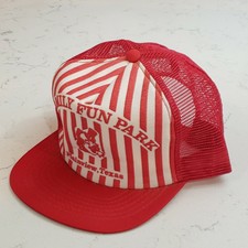 Vintage FUN PARK Trucker Hat Mesh Cap Made in the USA Circus