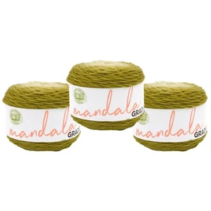 (3 Pack) Lion Brand Yarn 558-208BN Mandala Gradient Yarn, Olive - Picture 1 of 5