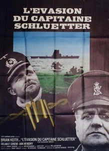 "Die Flucht des Kapitäns Schluetter" Poster 1970 (Brian KEITH) 120x160cm - Bild 1 von 1