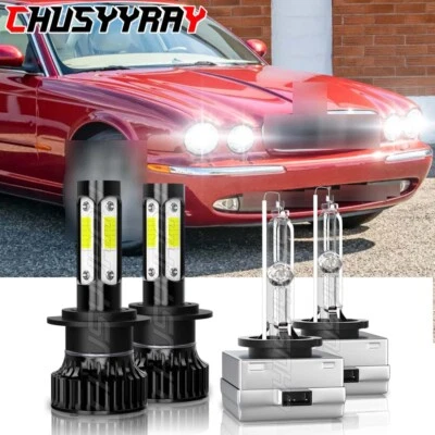 Para Jaguar XJ8 2004-20094X H7+D1S Bombillas Delanteras Coche HID H/L Blanco 6000K Foto 1 de 4