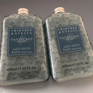 set of 2 Crabtree & Evelyn Nantucket Briar Bubble Bath 22 fl oz ea New - Picture 1 of 1