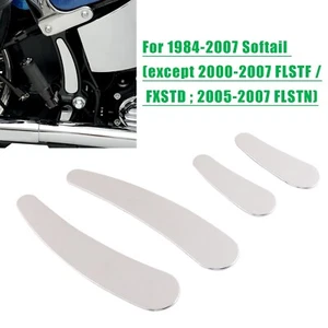 4X For Harley Davidson Softail 1984-2007 Chrome Curved Swingarm Frame Inserts - Picture 1 of 10