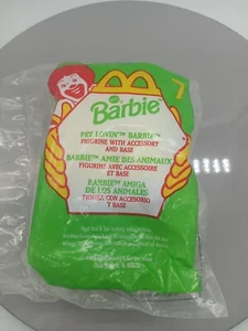 McDonald's Happy Meal Toy Barbie #7 Pet Lovin African American Barbie 1999 NIP - Picture 1 of 3