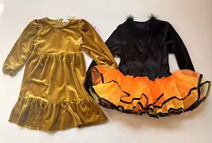 Lot Of 2 Toddler Girl 2T-3T Clothing Velvet Party Dress New E1-457 - Picture 1 of 17