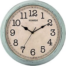 12 Inch Vintage/Retro Wall Clock, Silent Non-Ticking Decorative Wall Clocks