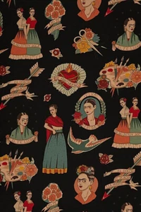 Canvas si te lloro De Leon Design Group  Home Collection schwarz 45 cm - Bild 1 von 1