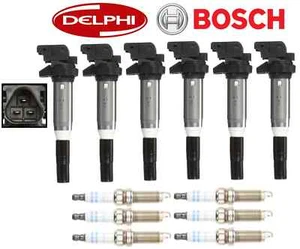 OEM Ignition Coil + Spark Plug Double Platinum (6sets) Bosch Delphi for BMW M - Picture 1 of 2