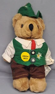 Original Vintage Retro österreichischer Ellmau jodelnder bekleideter Bär 10 Zoll - Bild 1 von 8