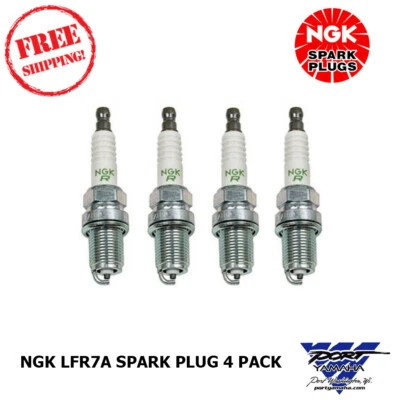 4 Pack NGK LFR7A Spark Plugs for Yamaha Waverunner FX SVHO GP1800R FZR FZS Foto 1 de 2