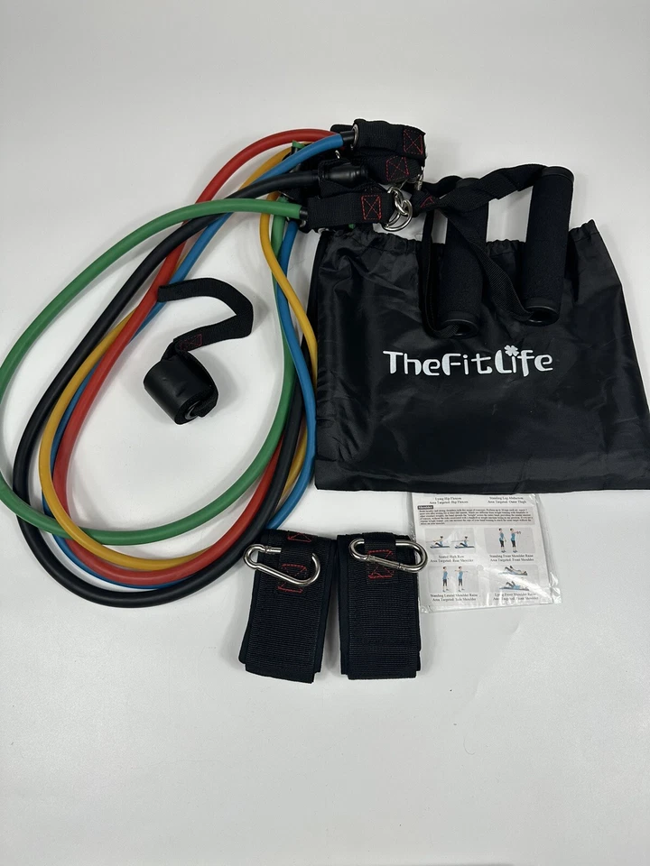 The Fit Life Resistance Bands Exercise Fitness Workout Equipment Yoga Strength - Image 1 of 4