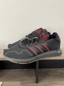 Adidas Originals Swift Run X Black Scarlet Core Black Men's Size 13 FY6234 - Picture 1 of 7