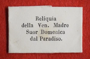 folden relic reliquary reliquia relicario reliquiario VEN. MADRE SUOR DOMENICA - Foto 1 di 2