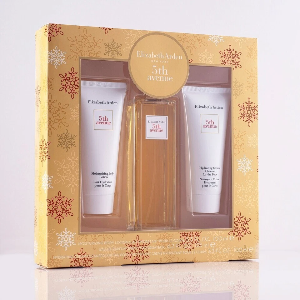 5th Ave 伊丽莎白雅顿礼品套装 4.2 盎司淡香水 + 身体乳液 + 奶油色 — 第 1/1 张图片