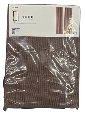 Новые комнатные затемняющие шторы IKEA TIBAST темно-красные 1 пара (57x98 дюймов) 004.666.64 - Изображение 1 из 3