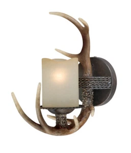 VAXCEL LIGHTING W0032 WALL SCONCE 1 LIGHT ANTLER - Picture 1 of 1