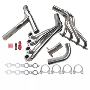 Long Tube Exhaust Headers Kit Fits 99-06 Chevy GMC Silverado/Sierra 4.8L/5.3L/6L - Picture 1 of 10