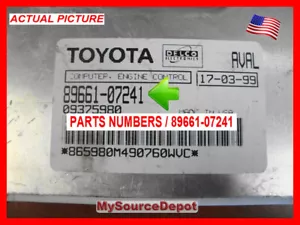 1999,AVALON,ECM,ENGINE,CONTROL MODULE,89661-07241 - Imagen 1 de 4