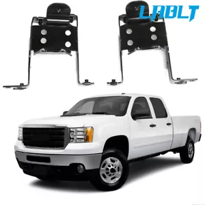 LABLT Front LH&RH Inner Bumper Bracket For 2011-2014 GMC Sierra 2500 HD/3500 HD - Foto 1 di 12