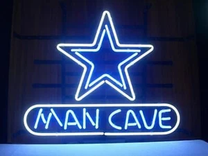 20"x16" Dallas Cowboys Man Cave Neon Sign Light Lamp Real Glass Handmade MM153 - Picture 1 of 1