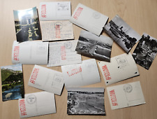 WW2 WWII Vintage Antique German Pre-Stamped Postcards w WAFFEN Elite ink stamps