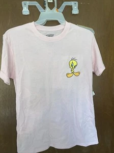 Camiseta Looney Tunes Tweety Bordada Grande Fundida Espalda Nueva Talla M 7-9 - Imagen 1 de 3