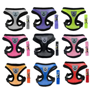 Dog Pet Vest Tangle-free Harnesses D-ring Harness With Leash Comfortable Mesh - Picture 1 of 11