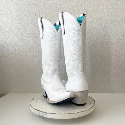 Botas de Vaquero Lane MEGAN MORONEY Smokeshow Para Mujer 9.5 Blanco Vaquera Occidental Alto Foto 1 de 4