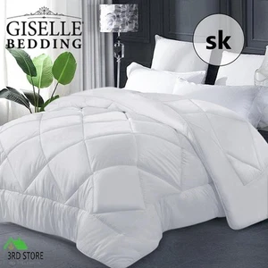 Giselle Microfibre Bamboo Microfiber Quilt 400GSM Doona Duvet Cover Super King - Picture 1 of 12