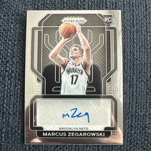 2021-22 Prizm Marcus Zegarowski Rookie Auto RC #RS-MAR Brooklyn Nets - Picture 1 of 2