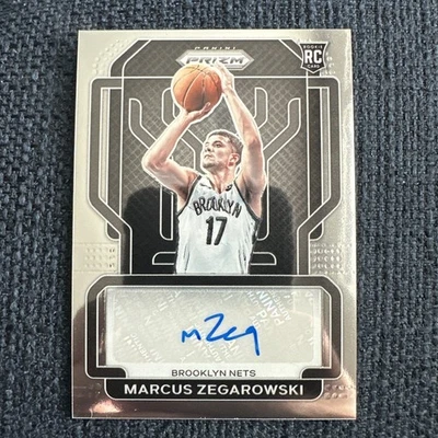 2021-22 Prizm Marcus Zegarowski Rookie Auto RC #RS-MAR Brooklyn Nets - Image 1 of 2