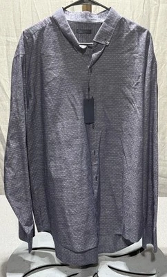 Camisa manga larga Zachary Prell azul púrpura abotonada XXL Foto 1 de 4