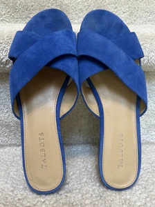Talbots Royal Blue Size 9 Slide Sandals - Picture 1 of 8