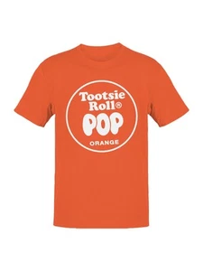 Camiseta para hombre Tootsie Roll Tootsie Roll Pop naranja con licencia oficial - Imagen 1 de 6