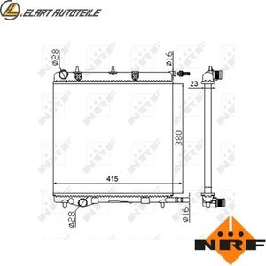KÜHLER MOTORKÜHLUNG 50430A FÜR CITROËN HFX/HFV 1.1L 8HX/8HZ/8HY 1.4L KFV 1.4L - Bild 1 von 8